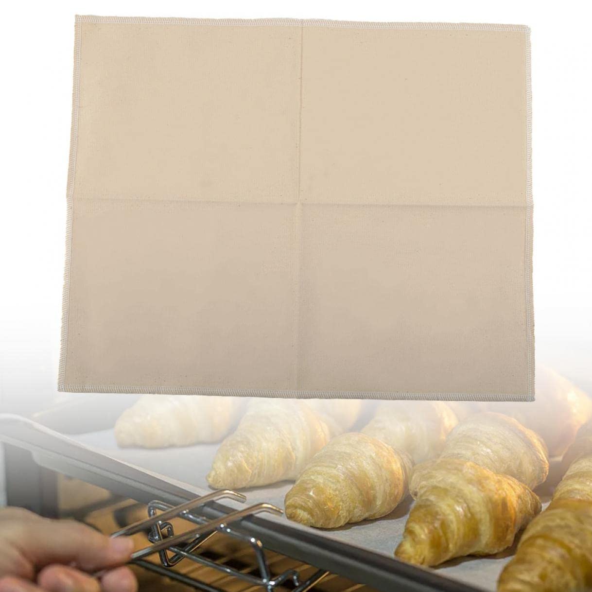 Premium Linen Dough Cloth for Baking - 45 x 75 cm Baker's Linen Bread Making Cloth - Ideal for Dough Preparation, Proofing & Artisan Bread Baking - Perfect for Home Bakers & Professional Kitchens