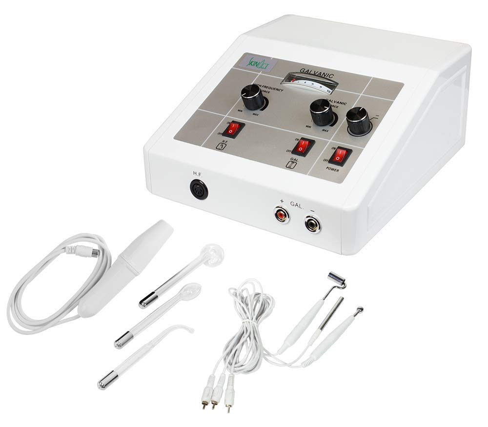 SKINACT Professional Galvanic & High Frequency Facial Machine for Skin Rejuvenation - At-Home Spa Treatment for Anti-Aging & Acne Care