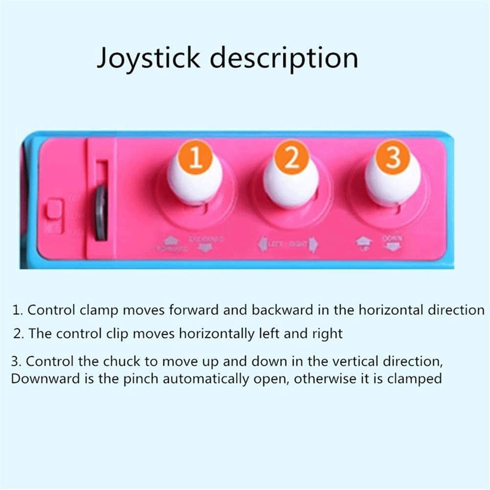 Mini Electronic Claw Machine - Coin-Operated Arcade Game with Music & LED Lights | Interactive Parent-Child Toy for Kids Birthday & Party Fun | Candy & Prize Grabber for Home & Game Room (Pink)