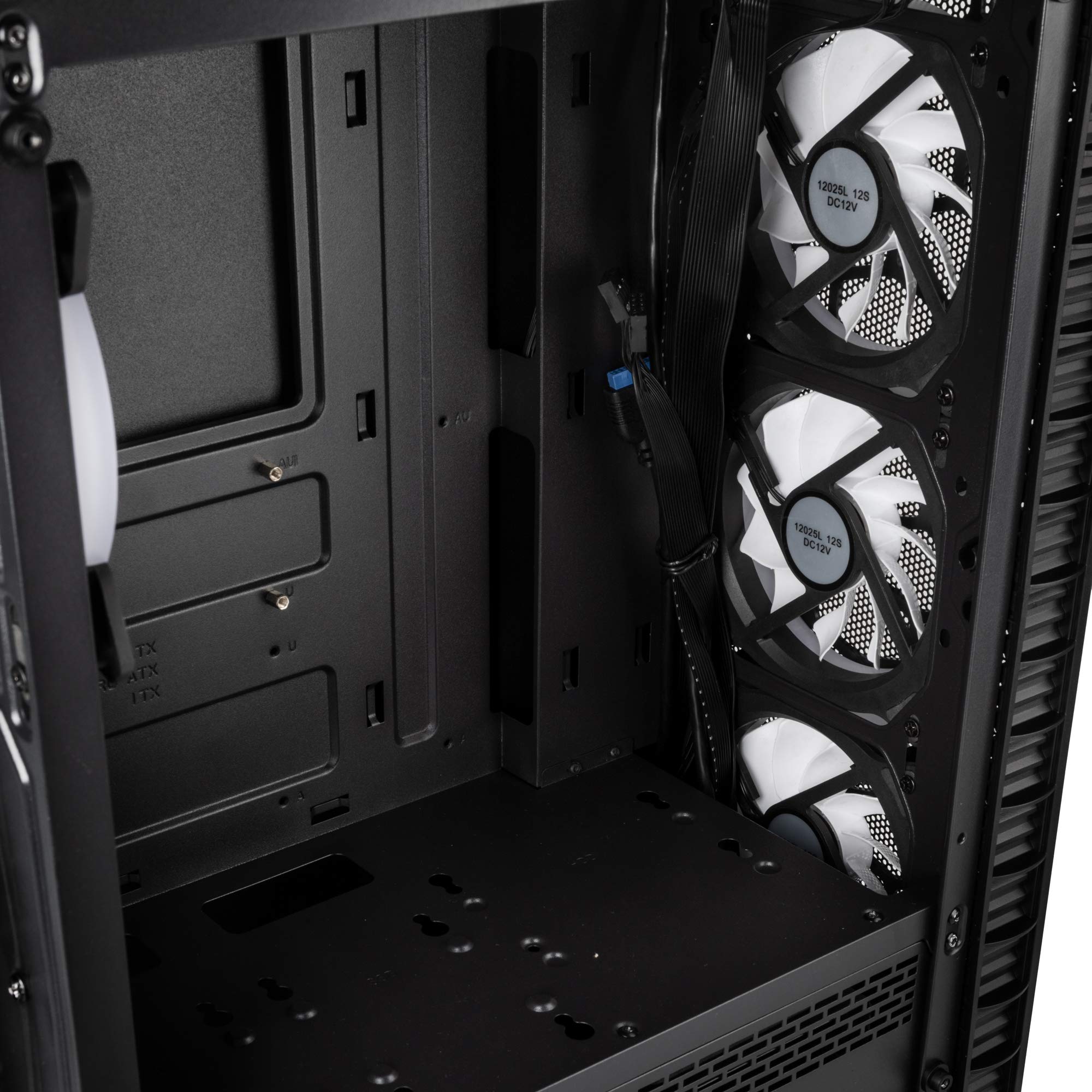 KOLINK Observatory Lite Mesh Midi Tower ATX PC Case - RGB Gaming Computer Case with Tempered Glass & Fans - Perfect for Gaming Rigs, Workstations, and Custom PC Builds