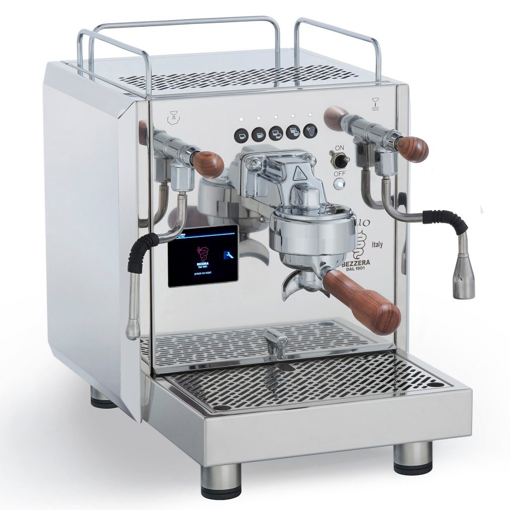 Bezzera Duo MN Manual Espresso Machine - Premium Home & Cafe Coffee Maker for Barista-Quality Drinks - Perfect for Espresso, Latte, and Cappuccino Lovers