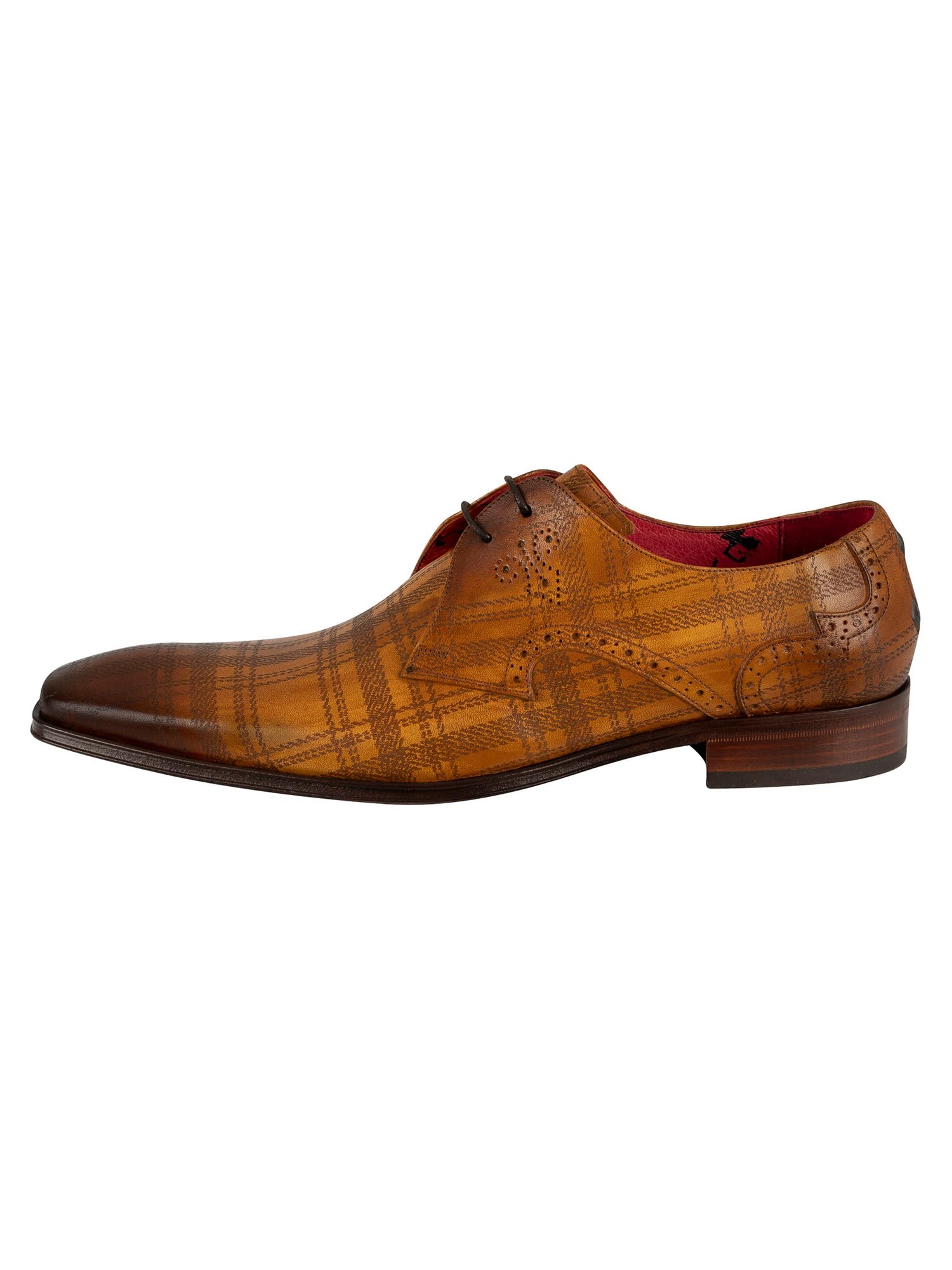 Premium Men's Genuine Leather Dress Shoes - Ambar Scottish Style Formal Oxfords for Business, Wedding & Office Wear
