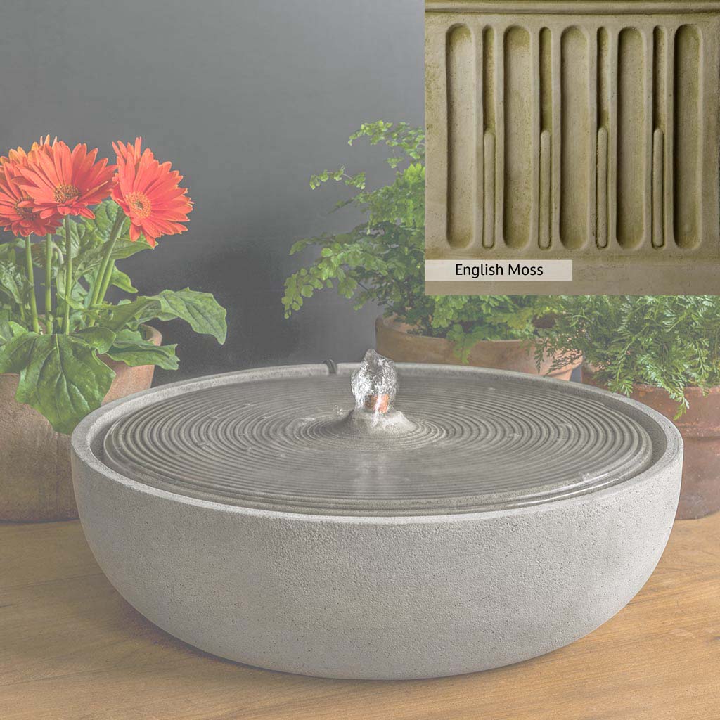 Campania International Ripple Large Outdoor Water Fountain - Classic Garden Decor for Patio, Yard, and Landscape Design | Perfect for Backyard, Poolside, and Outdoor Living Spaces