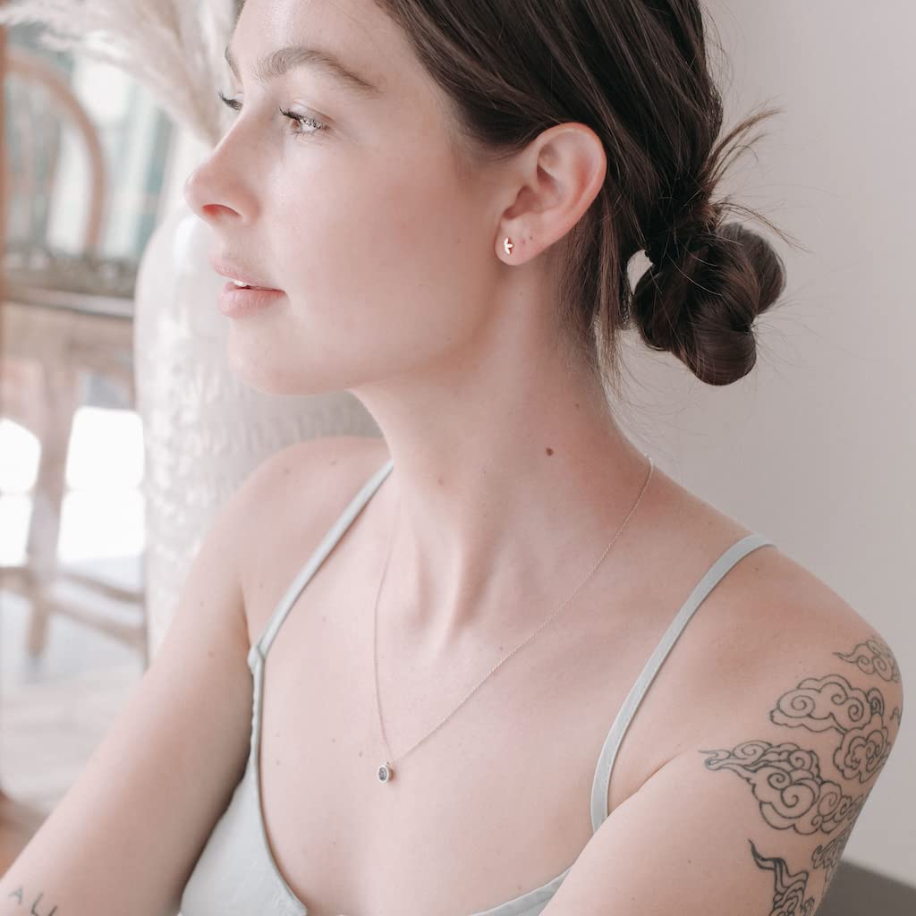 Honeycat Ode to Rose Necklace - Gold, Rose Gold & Silver Minimalist Delicate Jewelry for Women | Elegant Gift for Anniversary, Valentine's Day & Everyday Wear