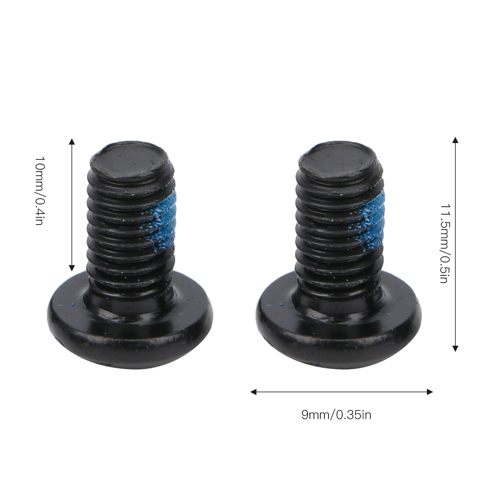 24Pcs M5x10mm Steel Mountain Bike Disc Brake Rotor Bolts T25 - Black Bicycle Brake Screws for MTB, Road & Hybrid Bikes - Perfect for Brake Rotor Repair & Maintenance