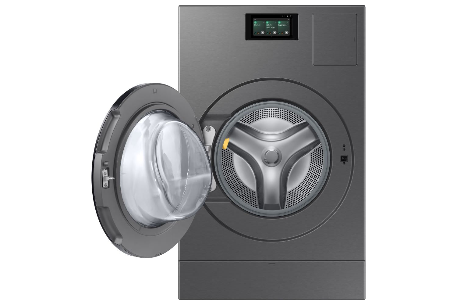 Samsung BESPOKE Dark Steel AI All-in-One Washer Dryer Combo (6.1 cu.ft) WD53DBA900HZA1 - Smart Laundry Solution for Apartments & Small Homes