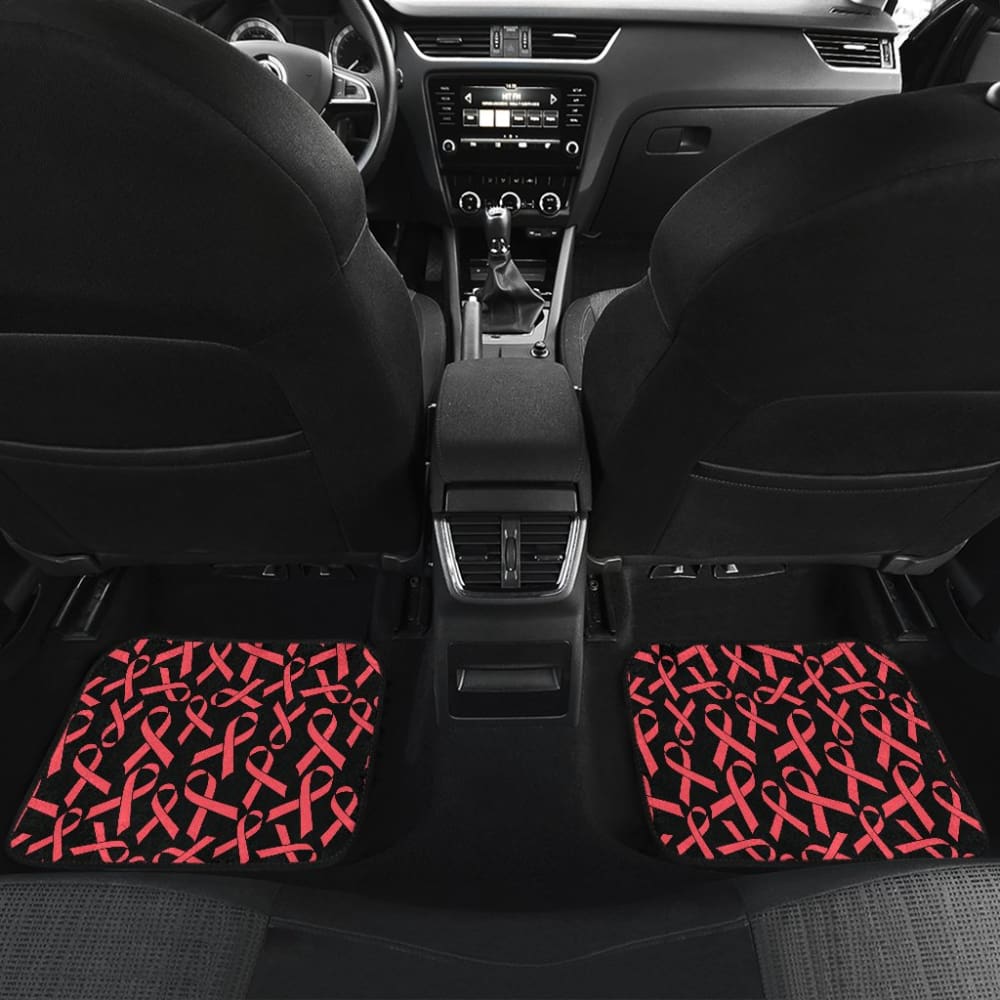 Breast Cancer Survivor Gift - Custom Car Floor Mats for Cancer Awareness & Support - Perfect for Survivors, Patients & Caregivers - Inspirational & Motivational Car Accessory