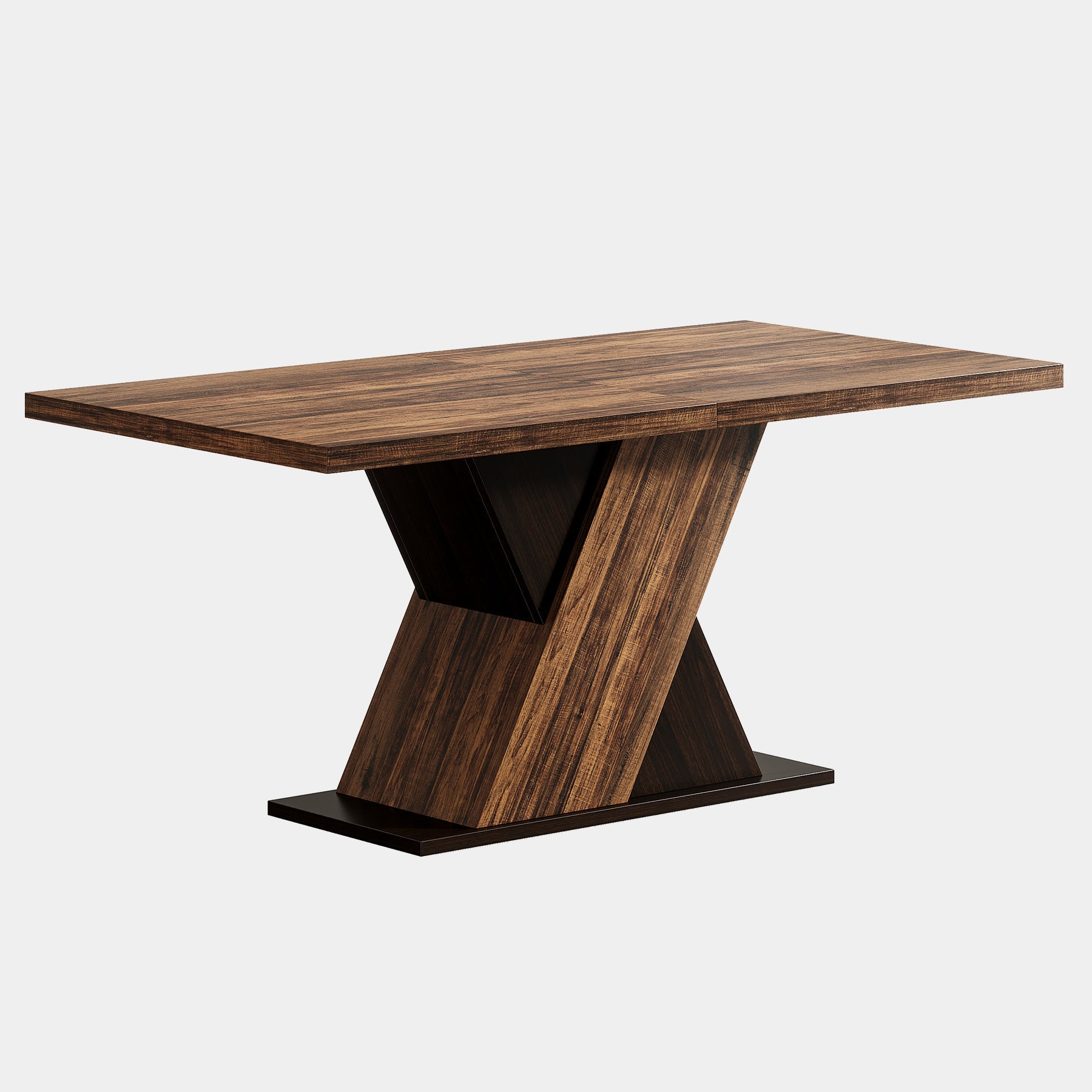 55 Inch Solid Wood Dining Table - Round Kitchen Table for 4-6 People | Perfect for Family Meals, Dinner Parties & Small Space Dining Rooms