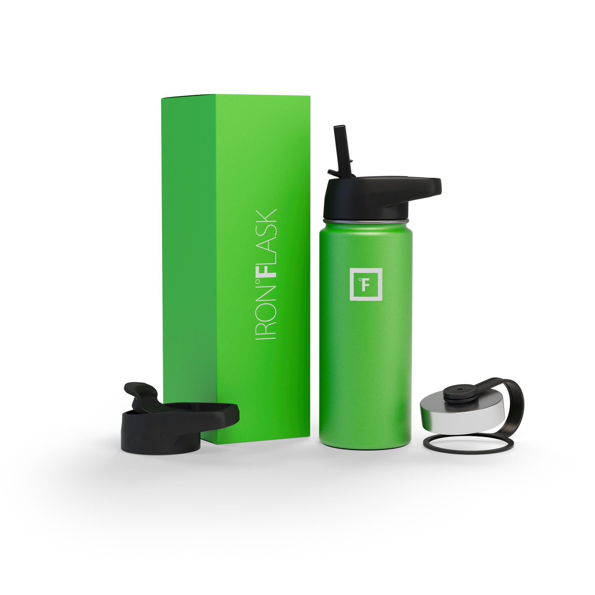 18 Oz Wide Mouth Water Bottle with Straw Lid - Leak Proof & BPA Free - Perfect for Gym, Hiking, Travel & Everyday Hydration