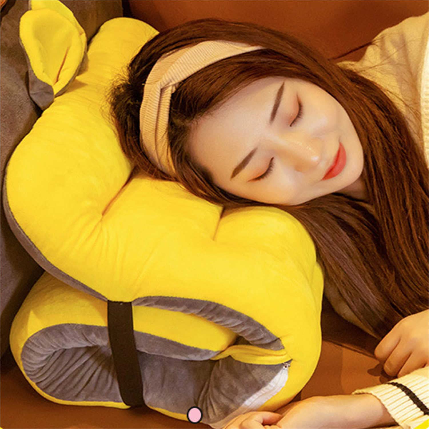 Plush Chair Cushion with Ties - Thickened Seat Pad for Sofa, Office & Car
