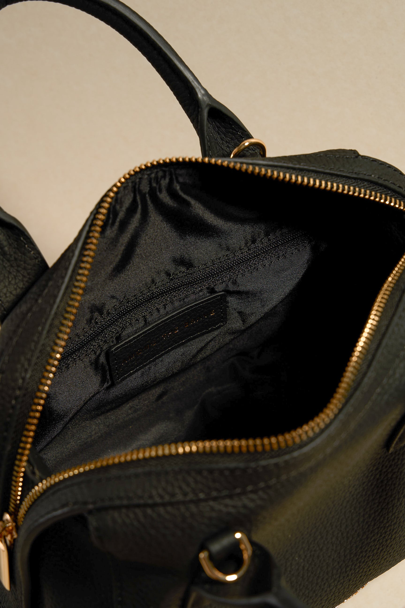 Amalfi Black Leather Double Handle Shoulder Bag for Women - Stylish Handbag for Work, Travel & Everyday Use