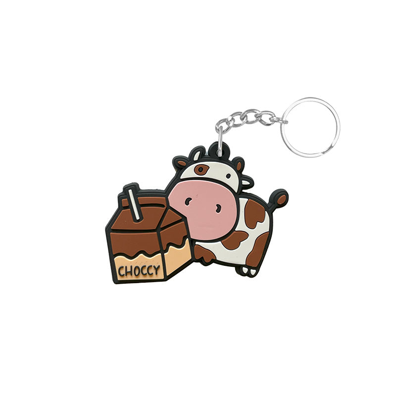 Stylish Choccy Cows Keychain - Cute Cow Design Key Ring for Bags, Wallets & Gifts - Perfect for Everyday Use and Cow Lovers
