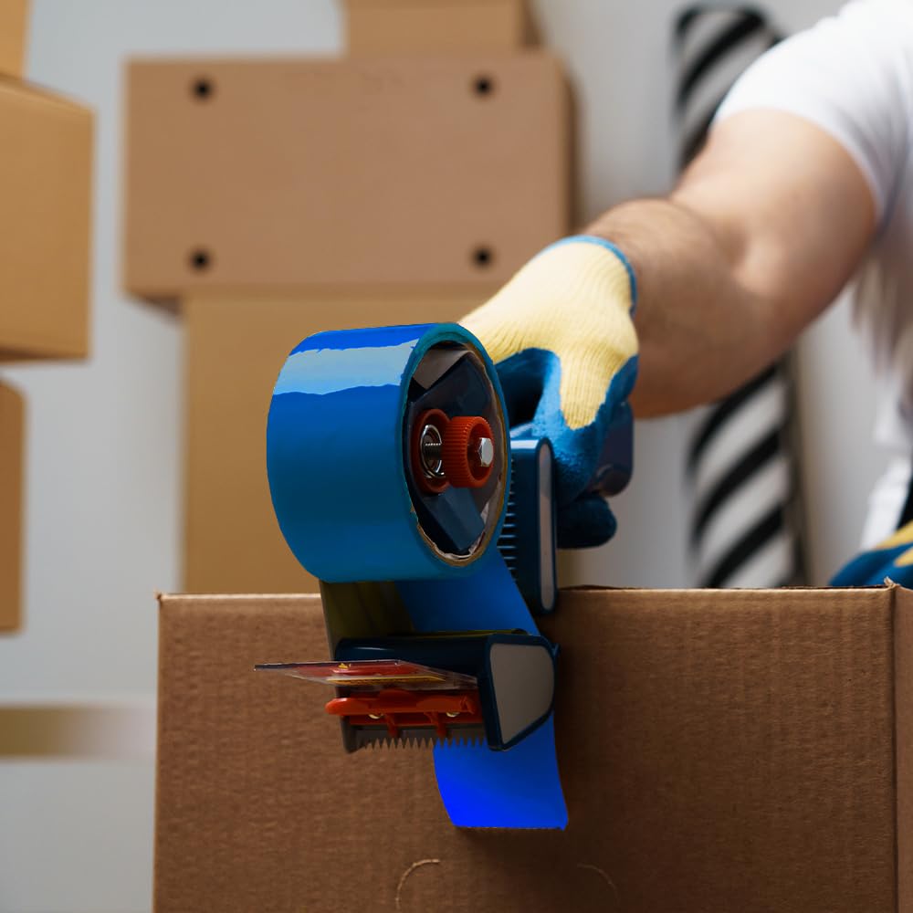 PSBM Heavy Duty Blue Packing Tape - 2 Inch x 110 Yards, 36 Pack Colored Packaging Tape for Dispenser Refill | Ideal for Moving, Storage, Shipping & Business Packaging Needs