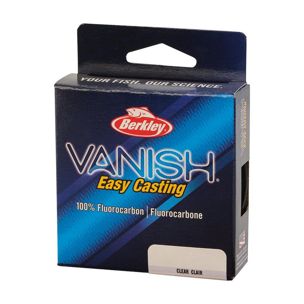 Berkley Vanish Fluorocarbon Fishing Line - 110 Yard Pony Spool, Clear - High Performance Invisible Leader for Bass, Trout, and Saltwater Fishing