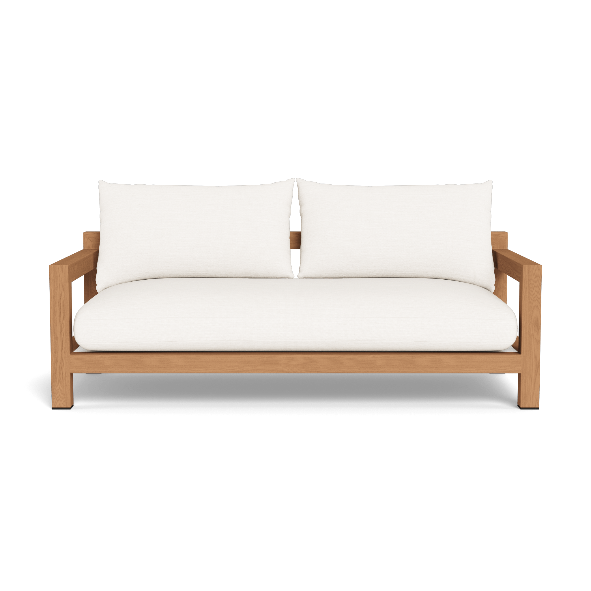 Pacific Teak 2-Seater Sofa - Modern Outdoor Patio Furniture for Garden, Poolside & Backyard Relaxation