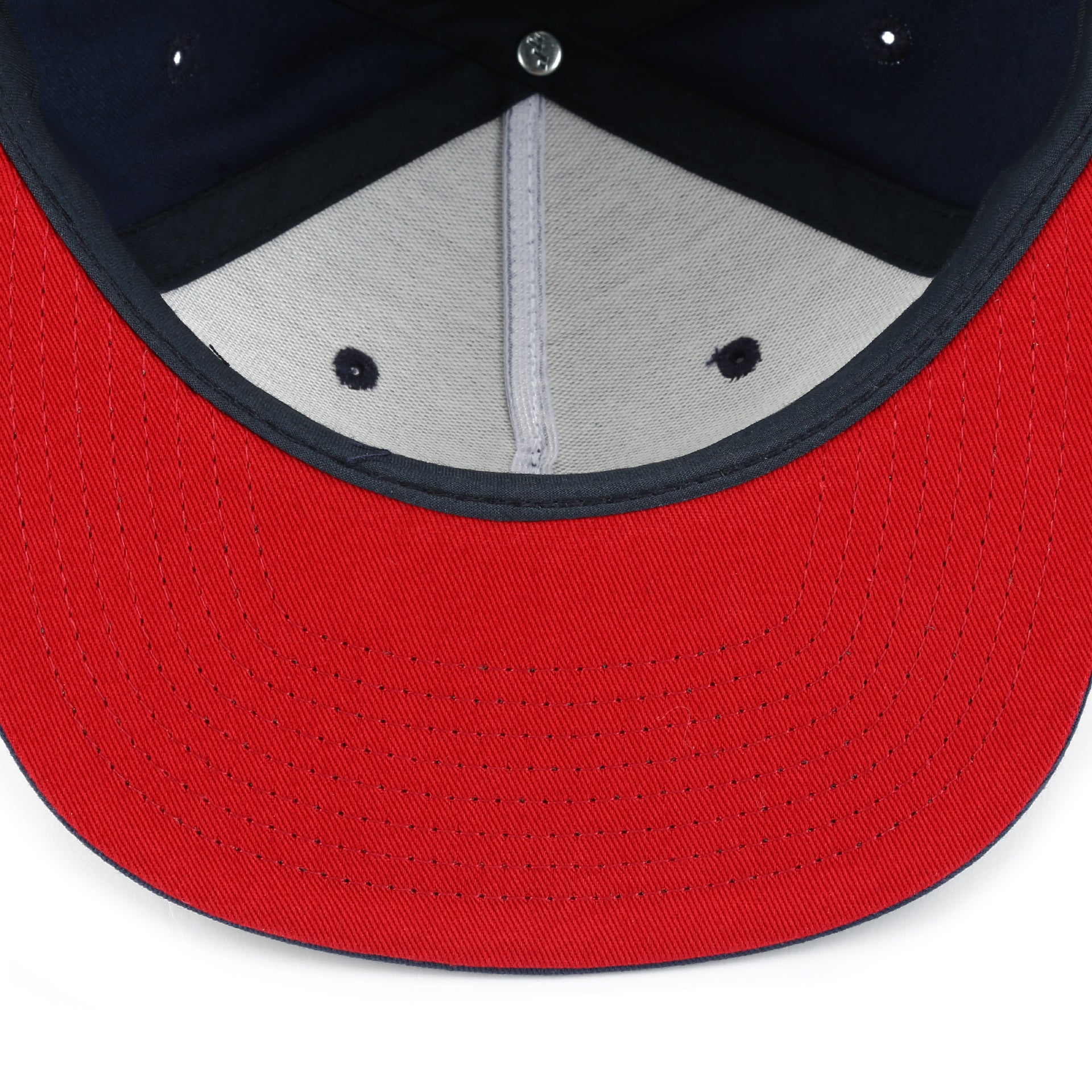 RVCA Commonwealth Snapback Hat - Navy/Red Adjustable Baseball Cap for Men & Women - Perfect for Outdoor Sports, Casual Wear & Street Fashion