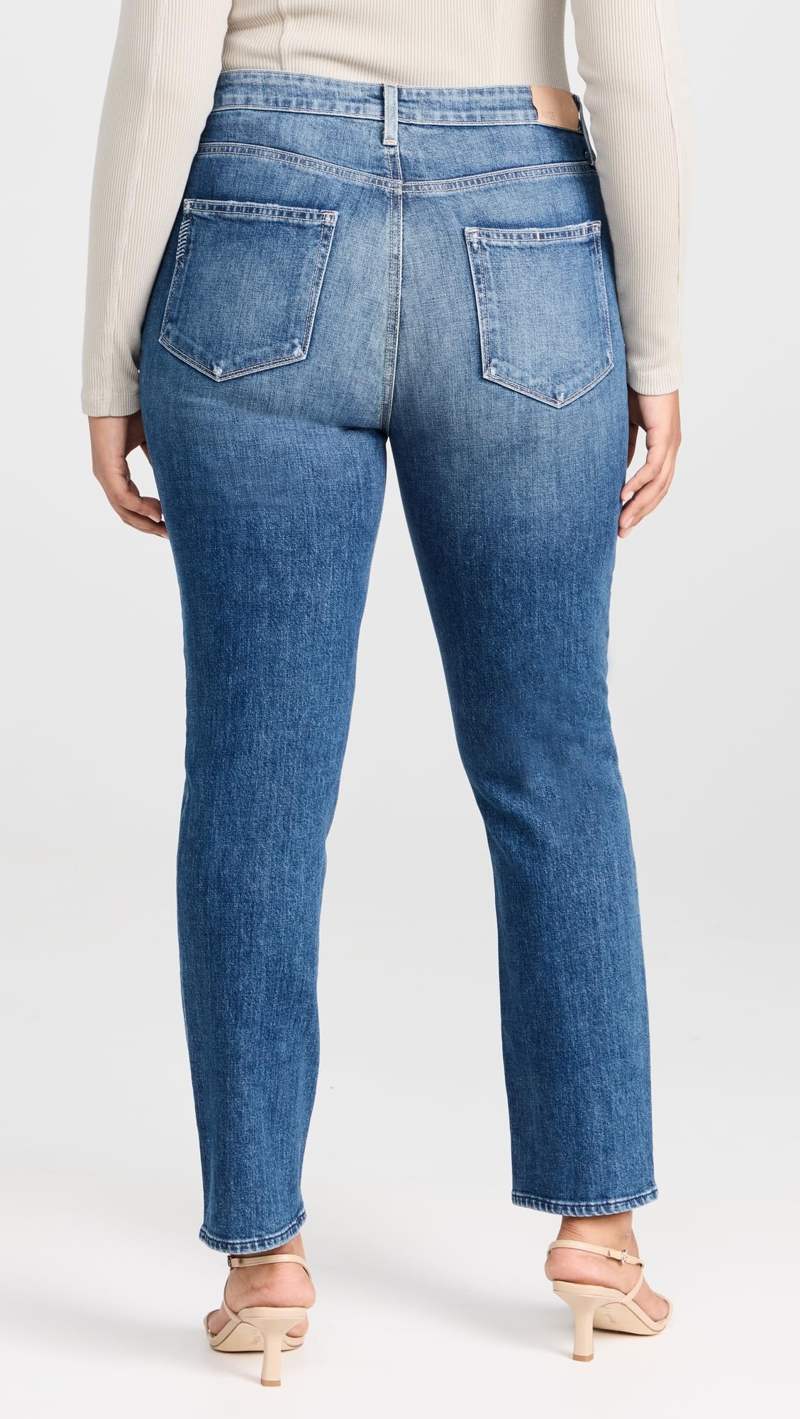 PAIGE Women's Sarah Slim Jeans - High Waist Stretch Denim Pants for Everyday Comfort | Perfect for Work, Casual Outings & Date Nights