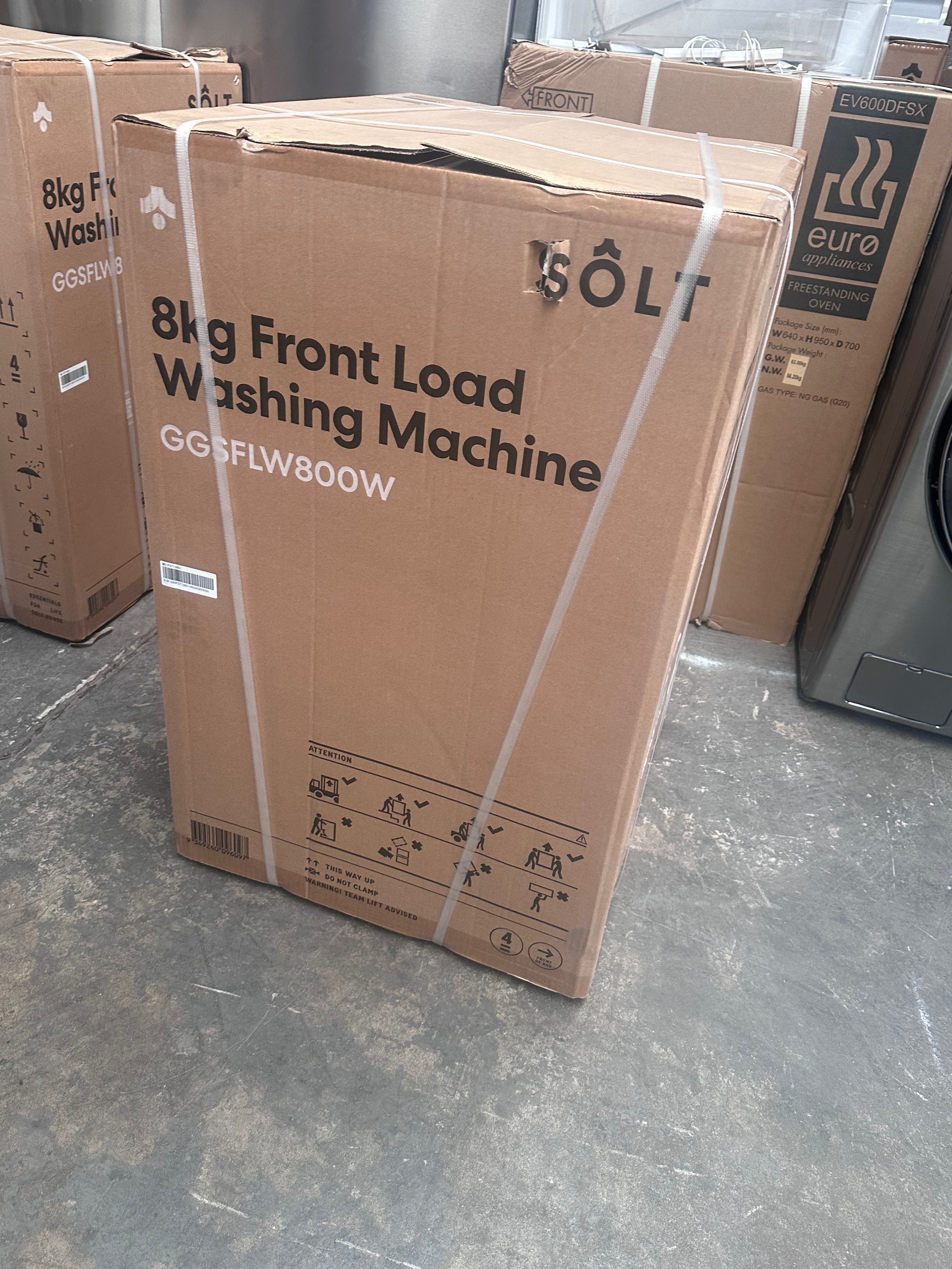 Solt 8kg Front Load Washing Machine - Compact Space-Saving Design (Carton Damage Only) - Perfect for Apartments, Dorms & Small Laundry Rooms