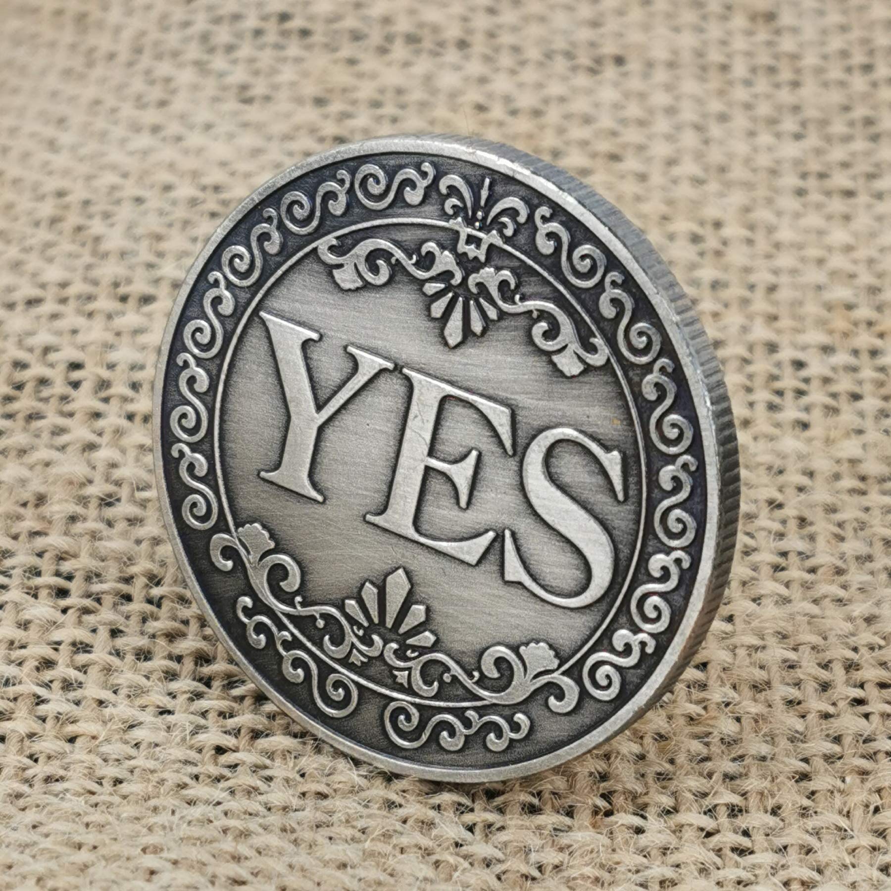 YES NO Decision Challenge Coins - Fun Novelty Letter Tokens for Games, Gifts & Decision Making - Perfect for Parties, Gifts & Icebreaker Activities
