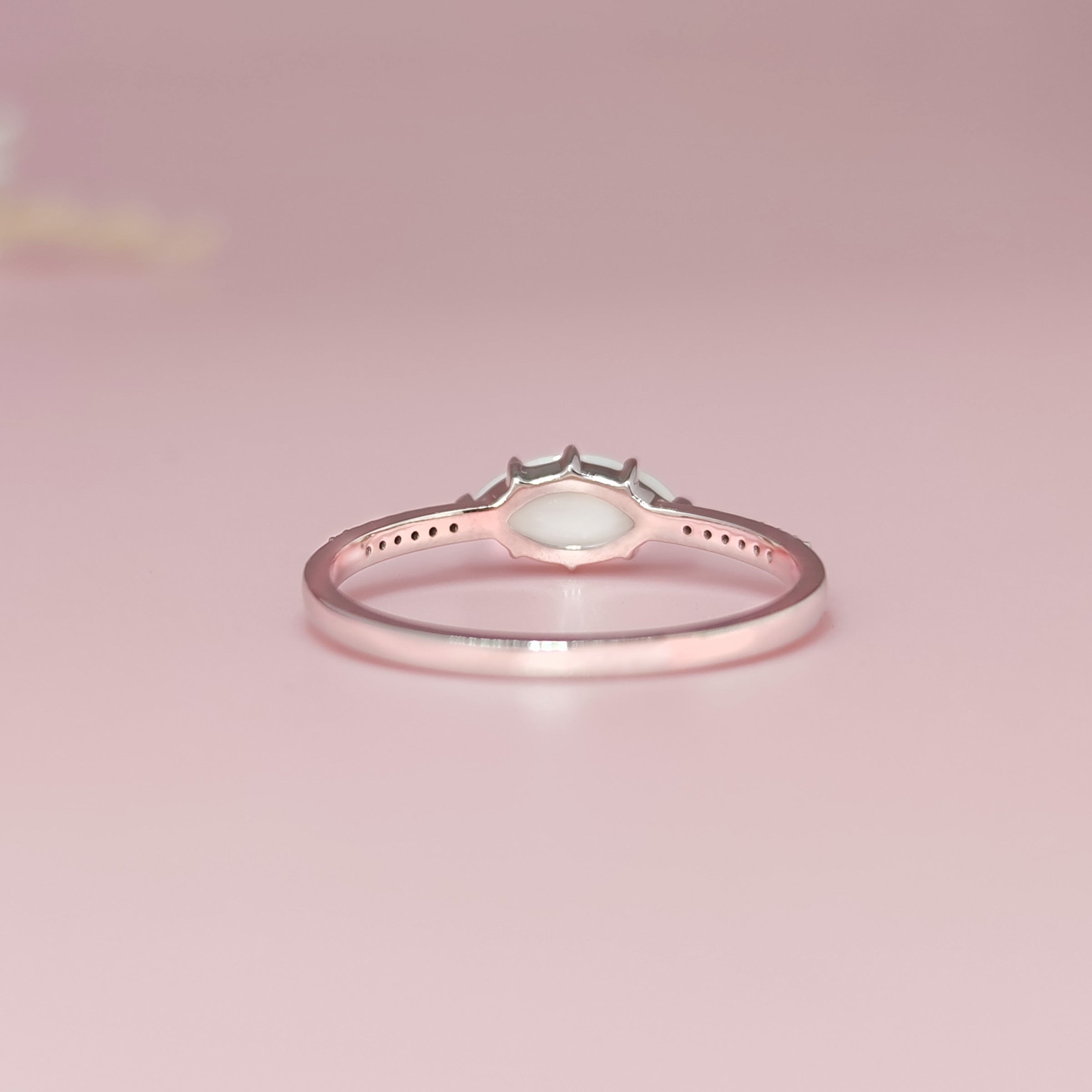 NurturedBonds 14K Gold Marquise Breastmilk Keepsake Ring - Perfect for Mothers to Cherish Precious Memories, Ideal for Breastfeeding Moms, Unique Jewelry Gift for New Moms and Baby Showers