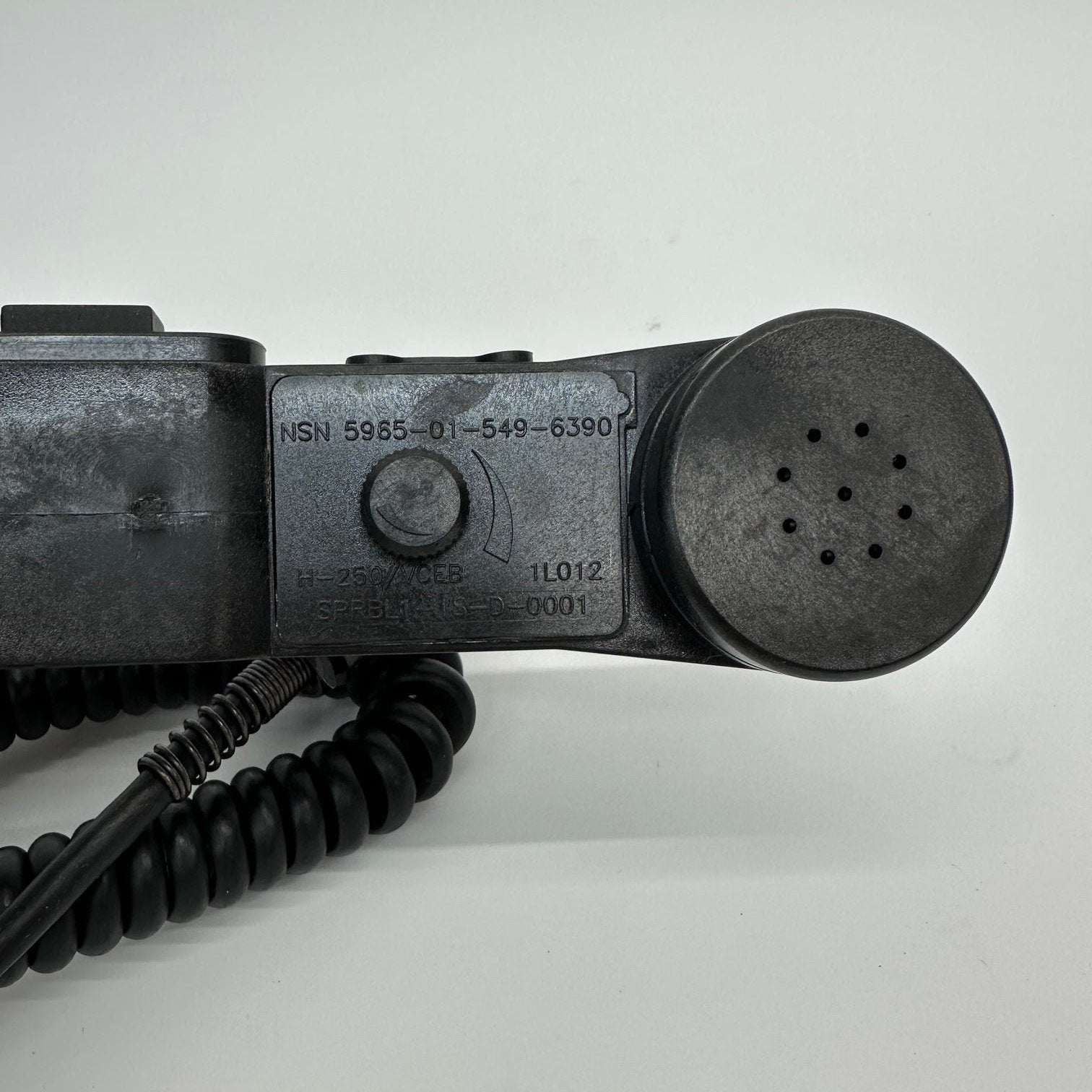 Military H-250/VCEB Handset with Audio Jack - Durable Tactical Communication Device for Field Operations, Survival, and Emergency Scenarios