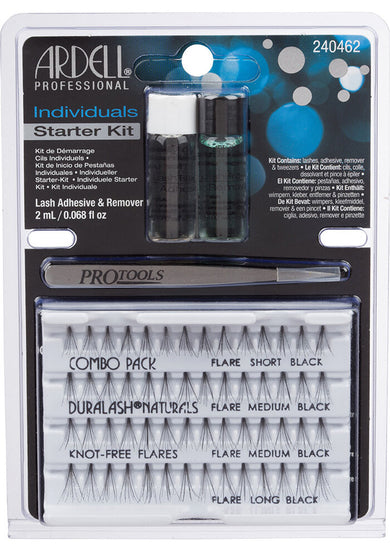 Ardell DIY Individual False Eyelash Extensions Kit - Natural Look, Easy to Apply for Stunning Lashes | Perfect for Parties, Weddings & Everyday Glam