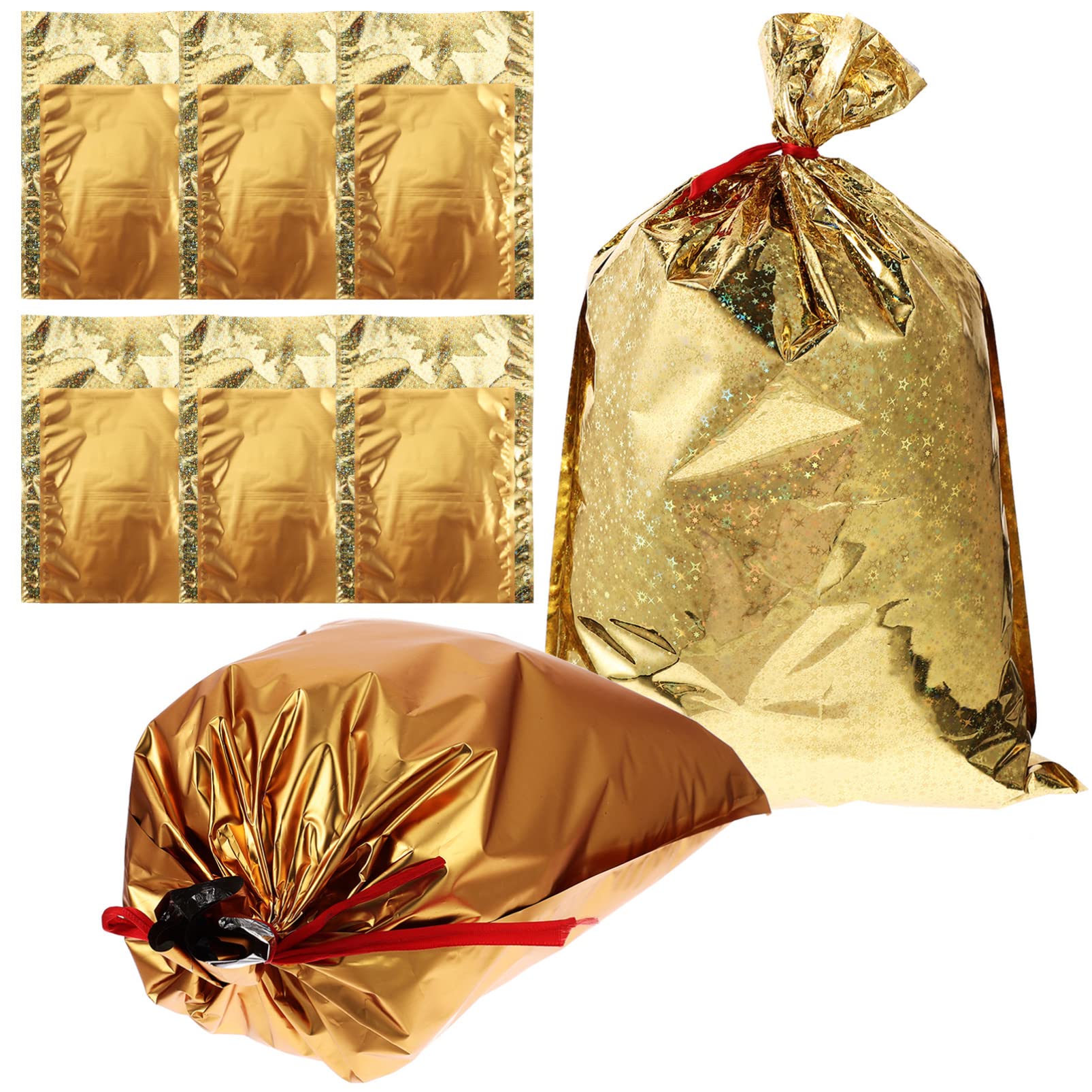24pcs Christmas Candy Bags - Stocking Stuffers & Holiday Gift Sacks with Drawstring | Perfect for Xmas Gifts, Wedding Favors, Party Giveaways & Festive Gift Wrapping | Reusable Packaging Containers for Christmas, Parties & Special Occasions