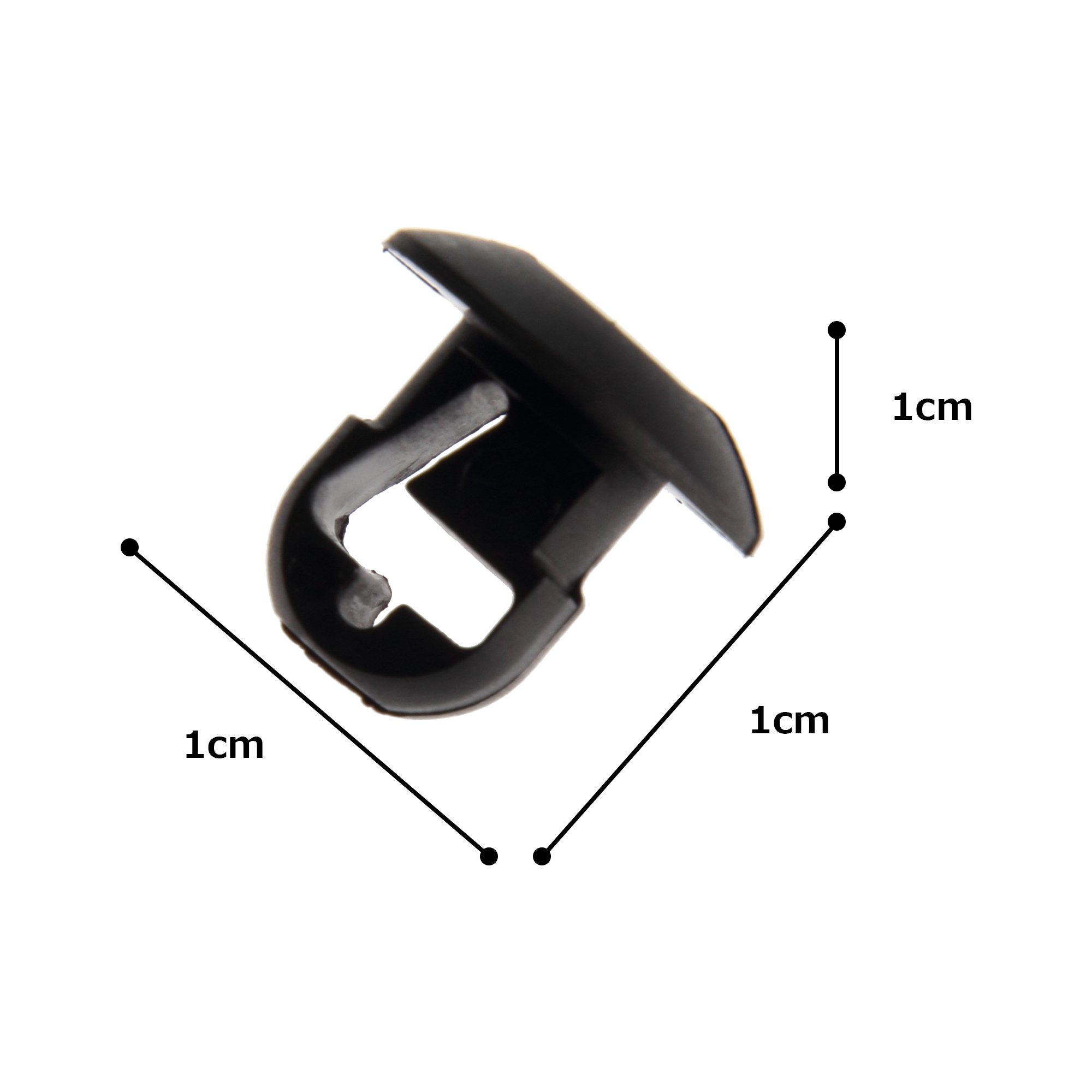 Panduit PBMS-H25-M0 Weatherproof Nylon 6.6 Push Button Mount for Outdoor Use - Black, 0.25