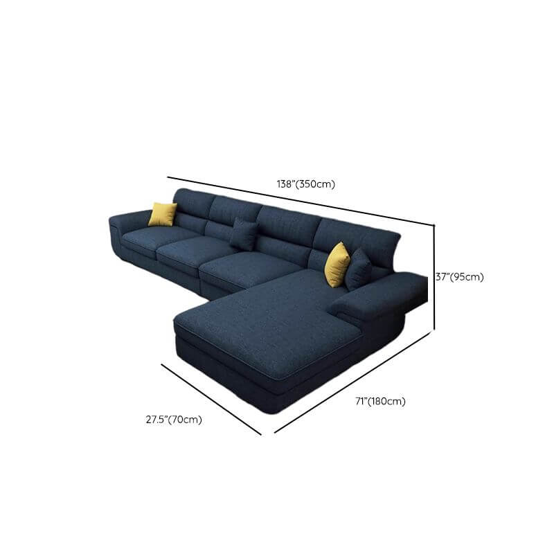Modern L-Shaped Upholstered Recliner Sofa in Olive Green, Oatmeal & Midnight Black - Right Facing Sectional Couch for Living Room, Home Theater & Family Room Relaxation