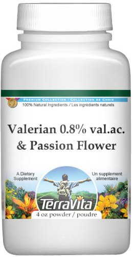 Premium Valerian Root Extract (0.8% Valerenic Acids) & Passion Flower Powder - 4 oz Natural Sleep Aid Supplement - Promotes Relaxation & Stress Relief - Perfect for Bedtime, Anxiety & Insomnia Support