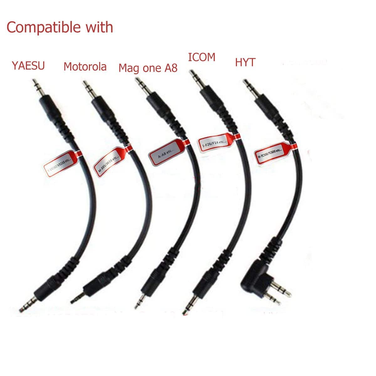 Retevis 6-in-1 Two Way Radio Programming Cable with USB & 6 Adapters - Compatible with Motorola Baofeng UV-5R RT21 RT22 RT27 H-777 RT68 RT-5R Walkie Talkies (1 Pack) - Perfect for Radio Programming & Firmware Updates