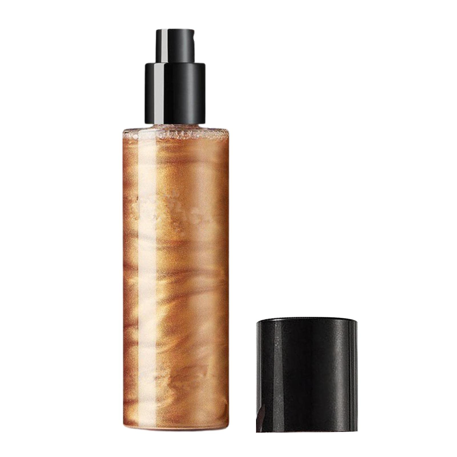Cipliko Body Glitter Spray for Women - Liquid Highlighter Makeup with Shimmer Glow, Face & Body Luminizer, Moisturizing Highlighter for Cheekbones | Perfect for Parties, Festivals, and Night Out Makeup