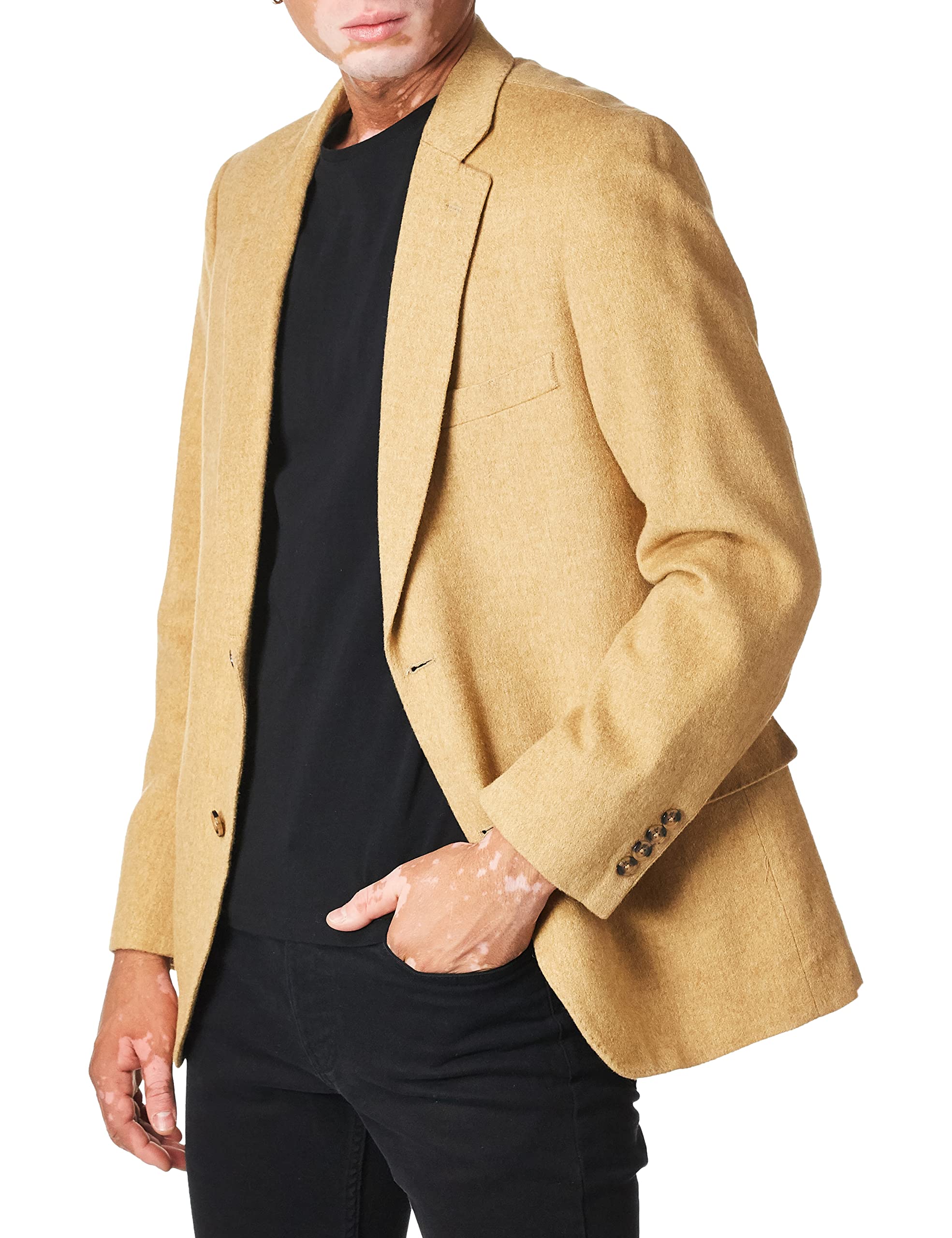 Premium Men's Camel Hair Sport Coat - Classic Blazer for Business & Casual Wear - Ideal for Office, Weddings & Formal Events