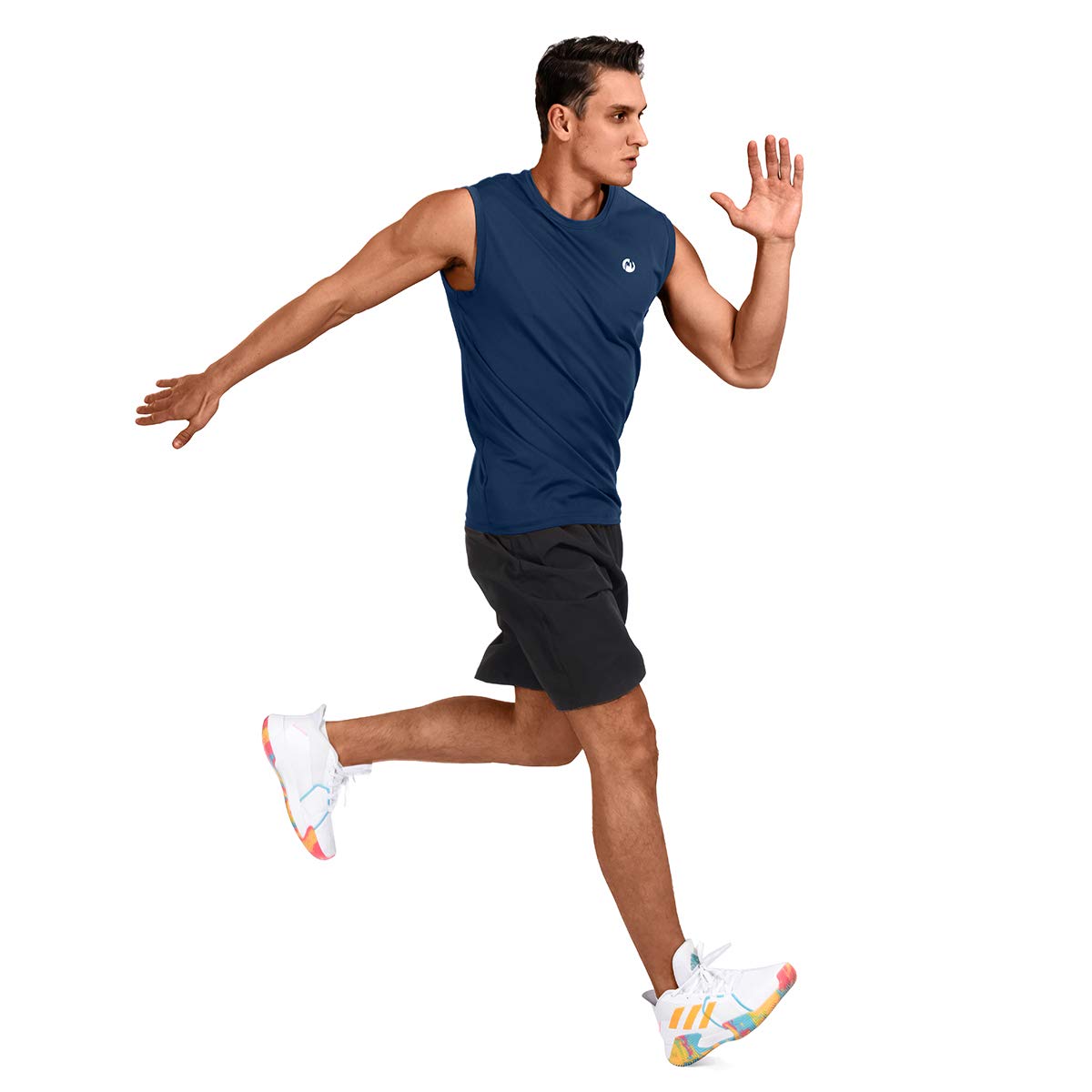 M MOTEEPI Men's Sleeveless Muscle Shirts - Quick Dry Workout Tank Tops for Gym, Running & Athletic Training - Breathable Fitness Shirts for Men's Activewear & Summer Wear
