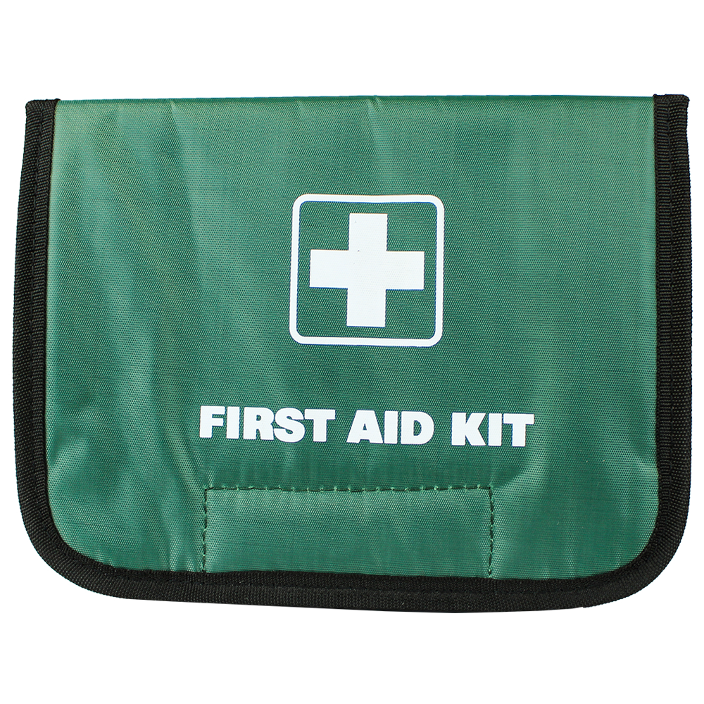 Foldable First Aid Kit Bag - Waterproof Emergency Medical Pouch for Hiking, Camping & Travel - Compact Green First Aid Organizer with Multiple Pockets