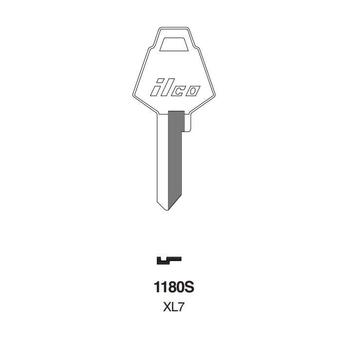 Kaba XL7-1180S XL Mailbox Key Blank - Pack of 10 | High Security Replacement Keys for USPS, Cluster & Commercial Mailboxes | Perfect for Property Managers & Mailroom Maintenance