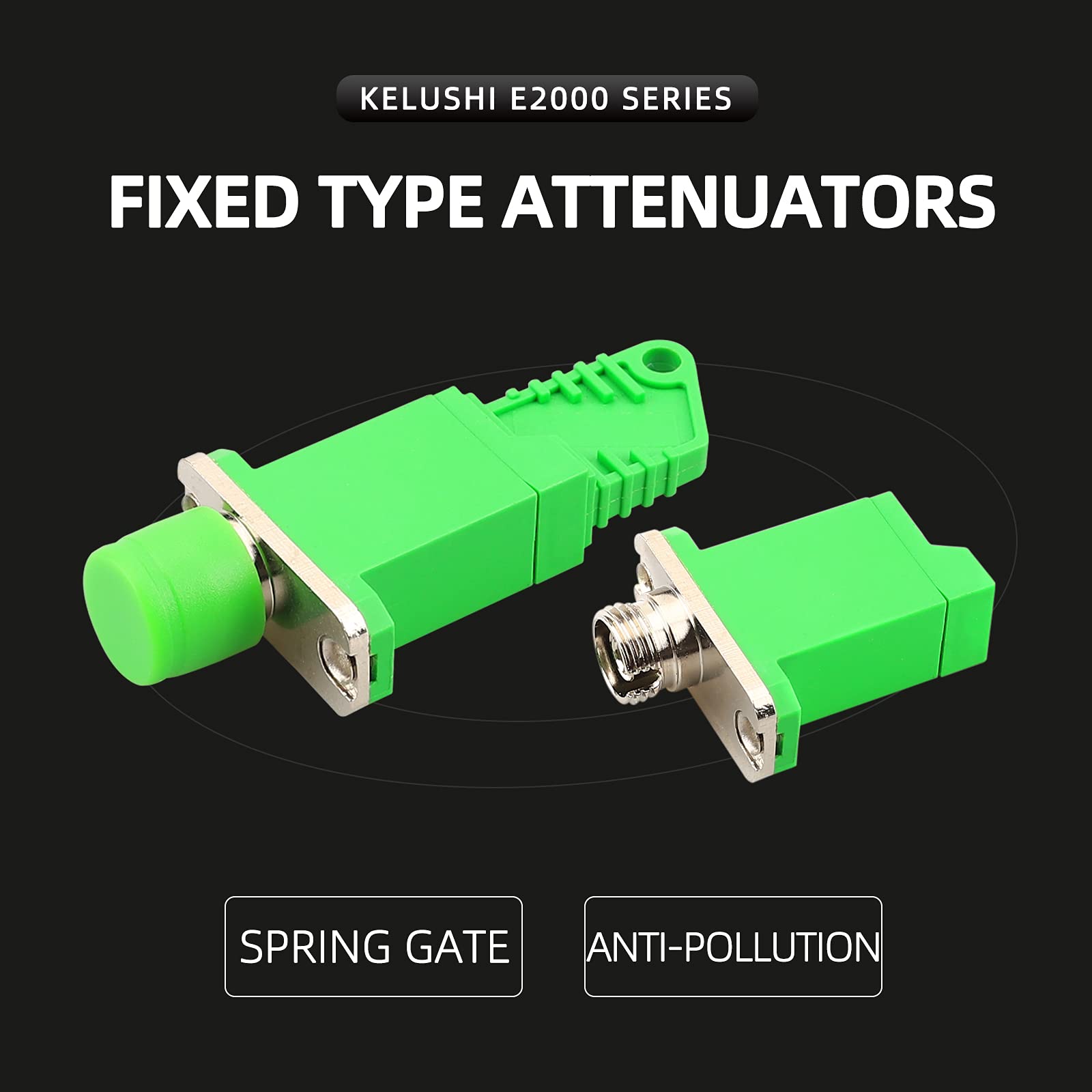 E2000-FC/LC/ST Fiber Optic Adapter Coupler Flange Plate - 10pcs for Telecom, CATV & Network Data Testing | Compatible with E2000-FC/APC Connectors | Ideal for Data Centers, Broadcast Studios & Telecom Installations