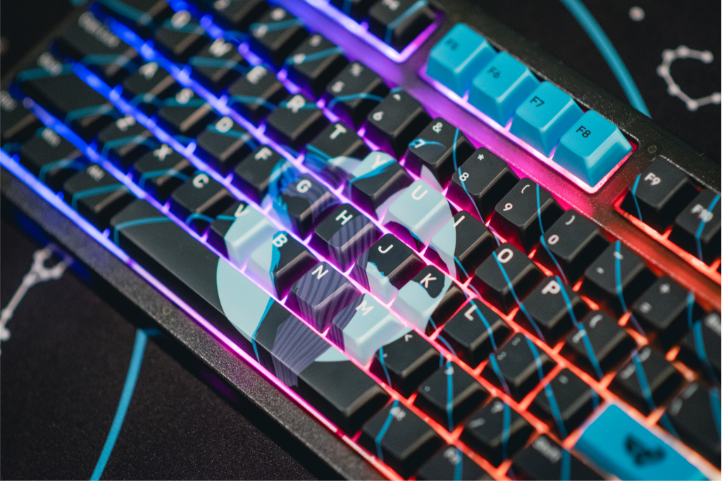 K75 Mechanical Keyboard - RGB Backlit, Hot Swappable, 75% Layout for Gaming & Typing | Space Whale Design | Perfect for Office, Gaming & Programming