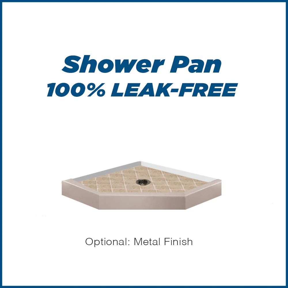 Premium Rafe Marble Diamond Neo Frameless Shower Enclosure Kit - Waterproof & Durable Bathroom Upgrade for Modern Homes