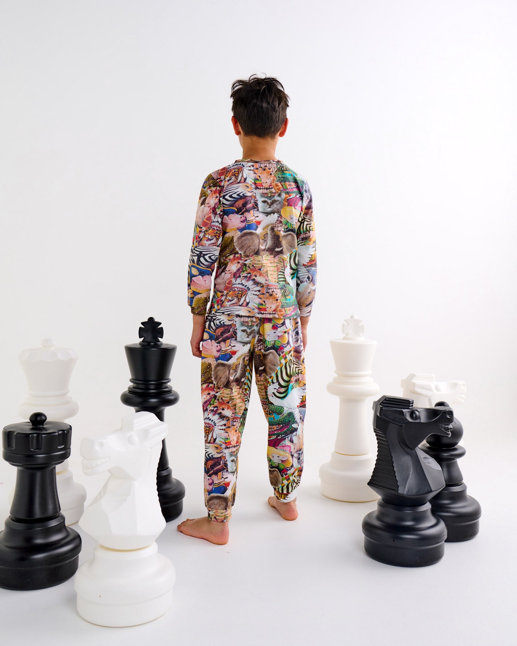 Kip&Co x Eleventh Hour Organic Cotton Kids Pajama Set - Long Sleeve Top & Pants for Cozy Bedtime & Sleepovers | Soft & Comfortable Children's Sleepwear
