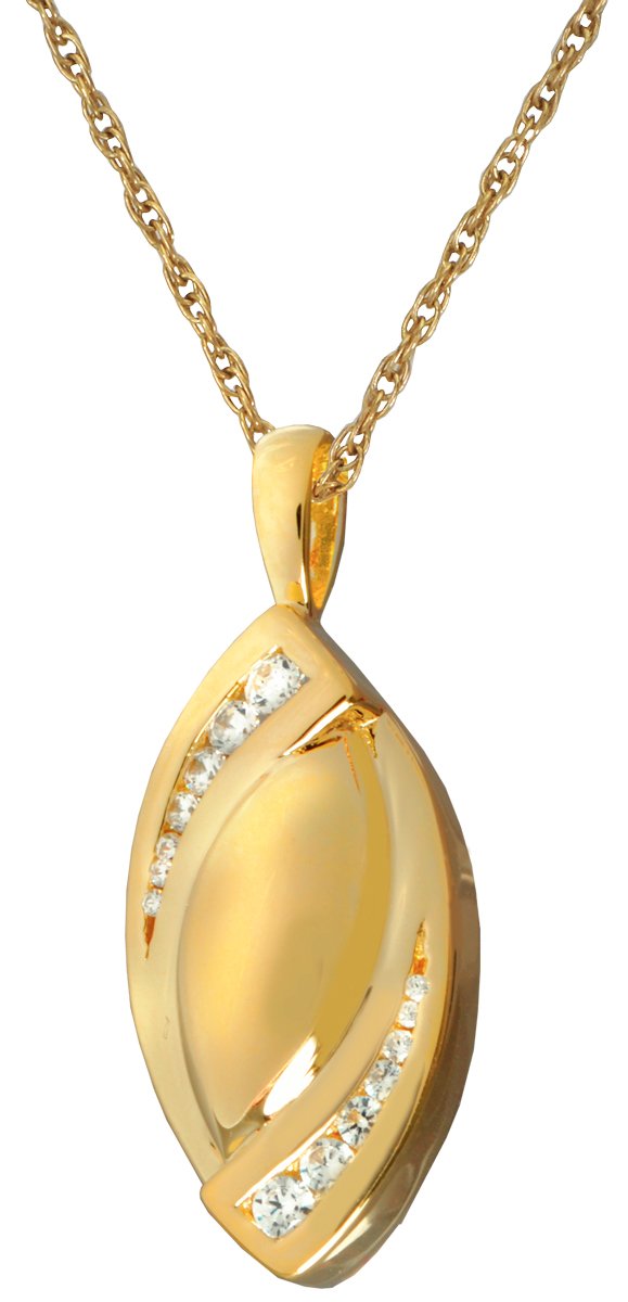 Memorial Gallery Cremation Jewelry - Double Tear Stone Urn Necklace for Ashes, Handcrafted Sympathy Keepsake for Loved Ones | Perfect for Funeral, Memorial Service & Remembrance Ceremonies