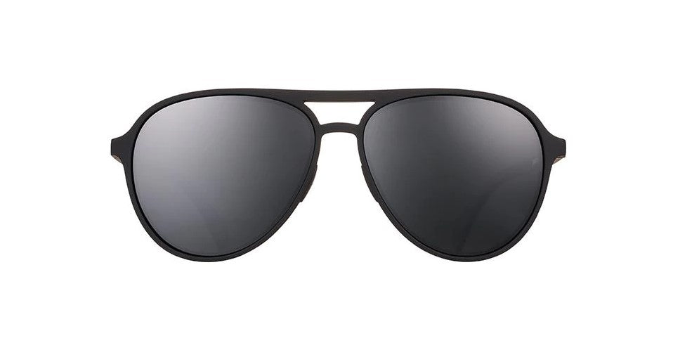 Goodr Operation Blackout Sunglasses - Polarized UV Protection Running Cycling Golf Shades for Men & Women - Perfect for Outdoor Sports & Daily Wear