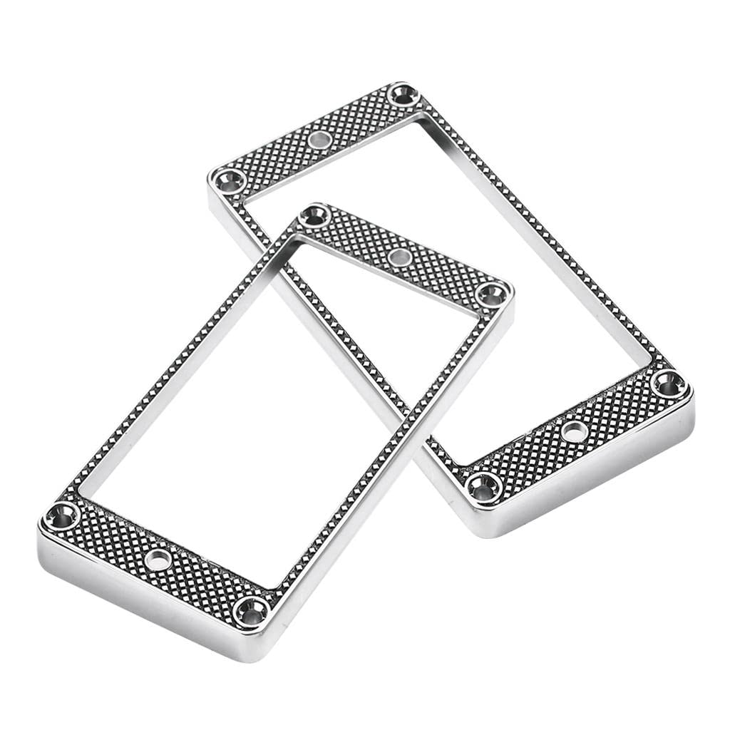 2-Pack Electric Guitar Pickup Frames - Replacement Pickup Mounting Rings for Les Paul, SG & More - Perfect for DIY Guitar Repair & Upgrades