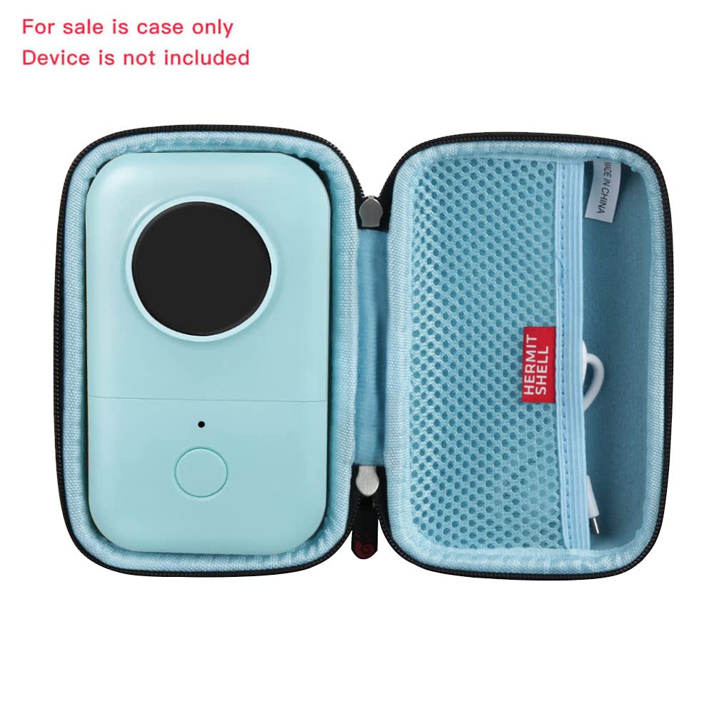 Hermitshell Travel Label Maker Case for Phomemo D30, Nelko P21 & Memoking D30 - Durable Protective Storage Pouch for Label Printers - Perfect for Office, School & Travel Organization