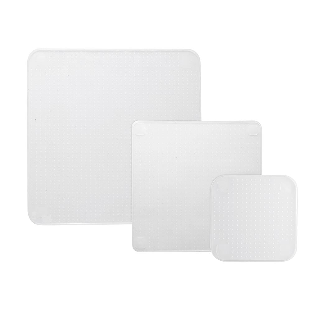 Eco-Friendly Reusable Silicone Food Wraps Set of 3 - Sustainable Beeswax Wrap Alternative for Food Storage, Meal Prep & Leftovers - Perfect for Kitchen, Picnics & Lunchboxes