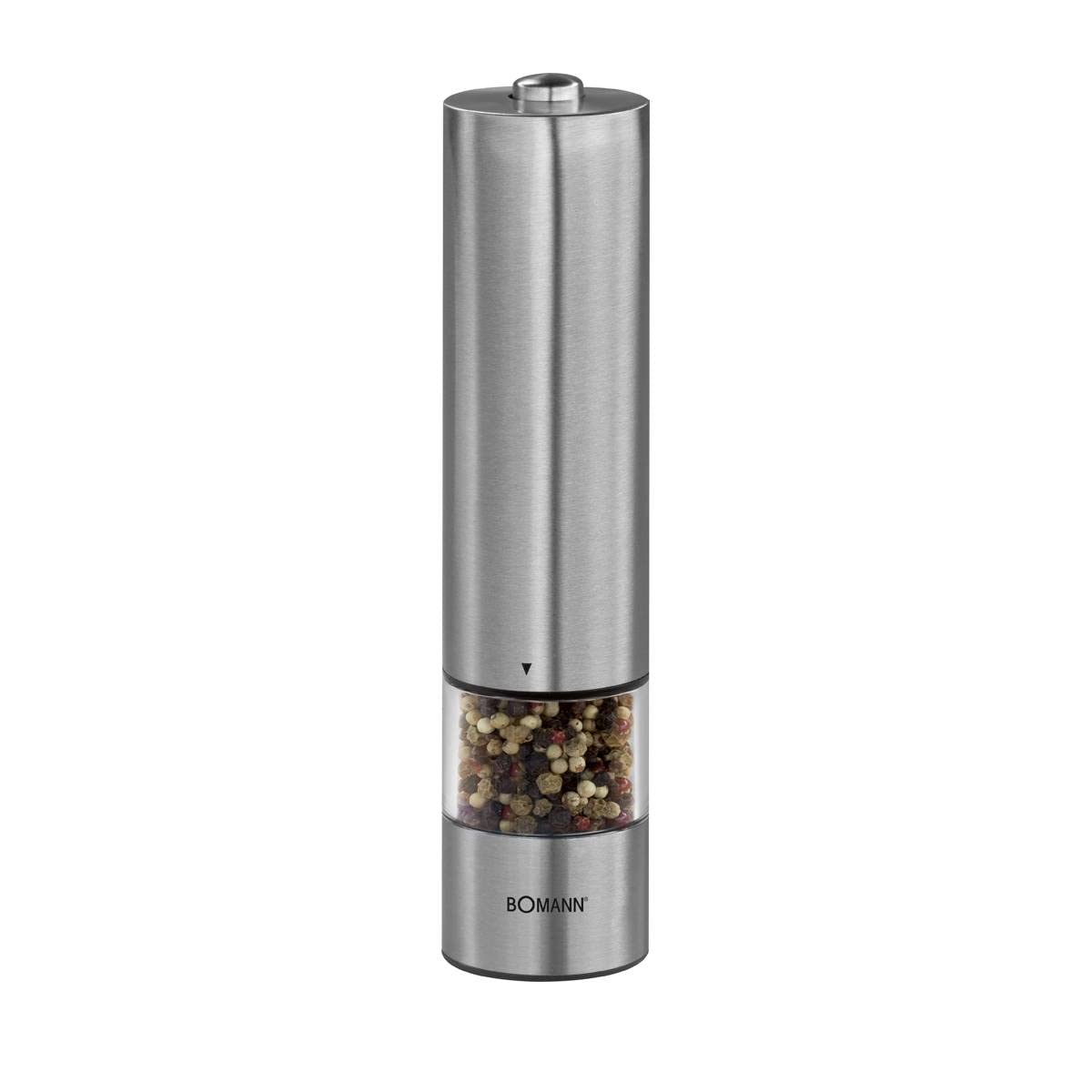 Premium Stainless Steel Pepper and Salt Grinder Set - Adjustable Coarseness, Refillable Glass Bottle - Perfect for Kitchen, Dining Table & Outdoor BBQ