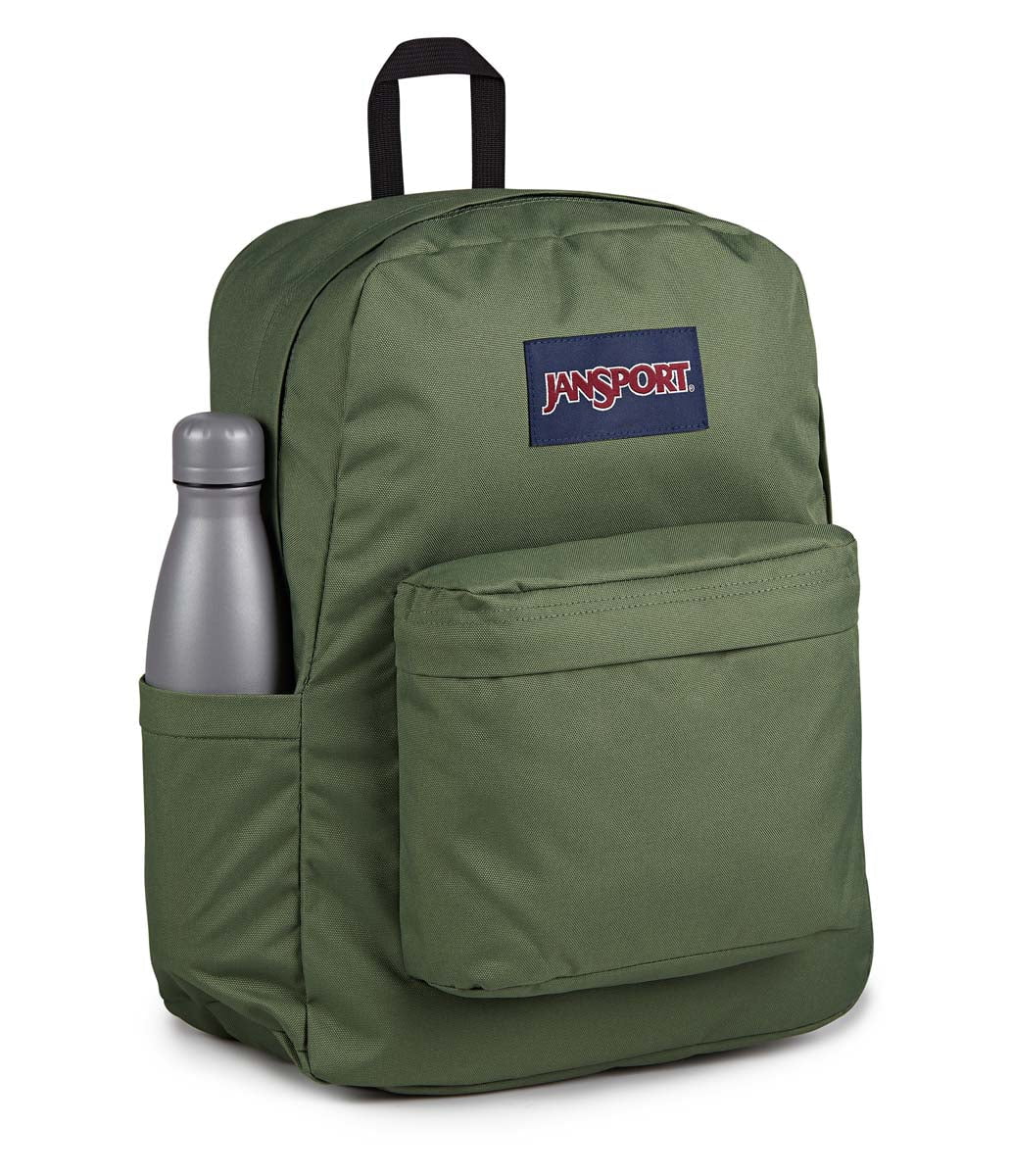 JanSport SuperBreak Plus Backpack - Lightweight Laptop Backpack for School & Travel, Durable Cargo Green Daypack with 15