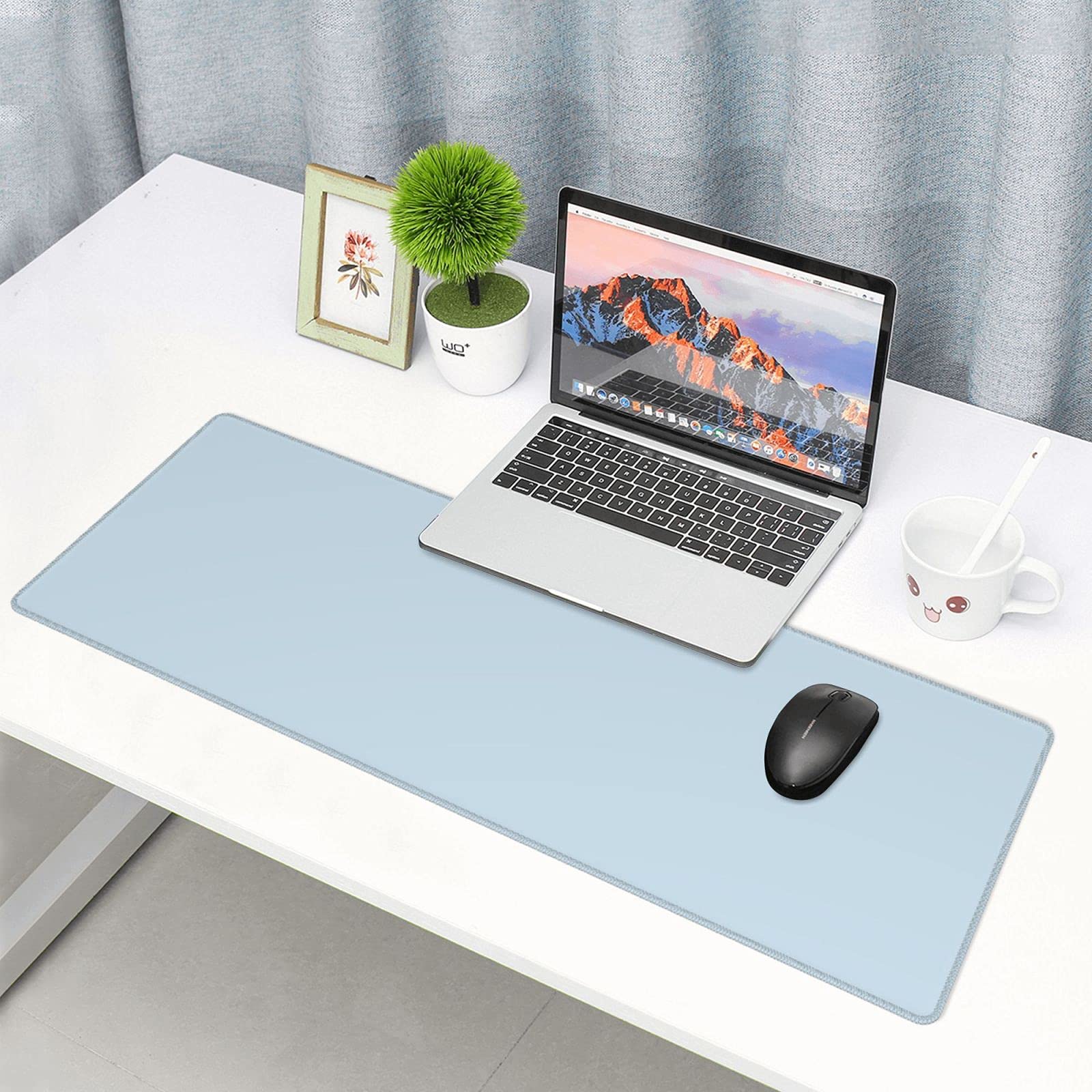 Light Blue Extended Large Gaming Mouse Pad XL - 31.5