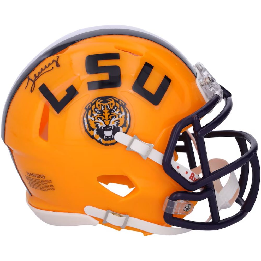 Livvy Dunne Autographed LSU Tigers Mini Speed Helmet - Officially Licensed NCAA Collectible - Perfect for LSU Fans, Sports Memorabilia Collectors, and Home Decor