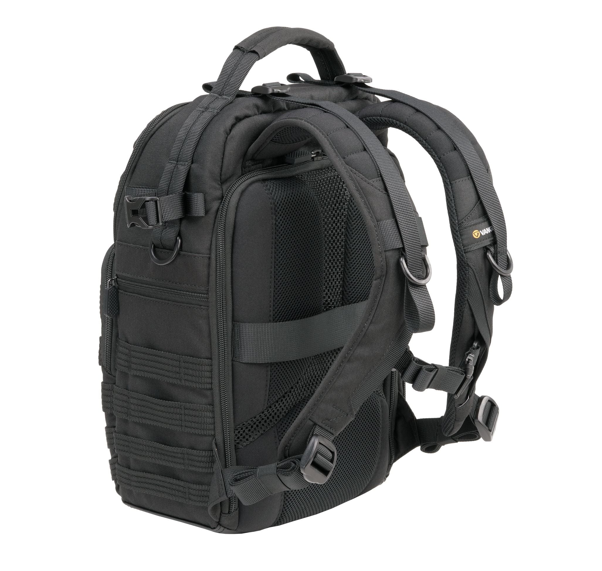 VEO RANGE T 37M BK Waterproof Travel Backpack - 37L Large Capacity Hiking Backpack for Men & Women - Durable Black Daypack for Outdoor Camping, Hiking, School & Work Commute
